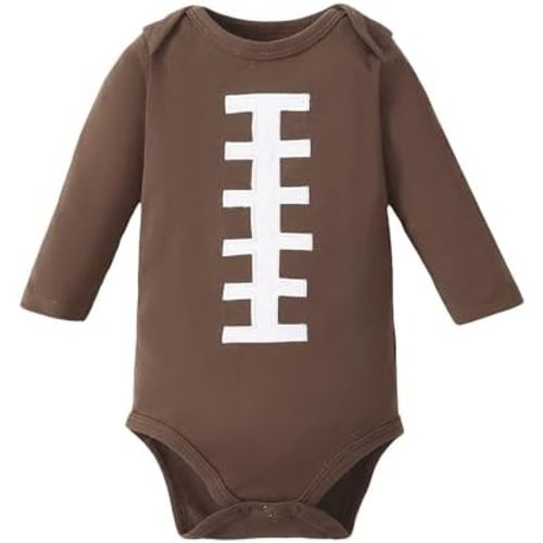 Chichoo Infant Baby Football Baseball Soccer Sport Jersey Outfit Costume Bodysuit Interlock 195 Gsm 0-24 Months