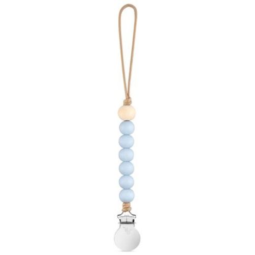 Charley Cutie Pacifier Clip, Blue