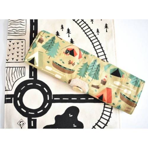 So Handmade Large Train Playmat