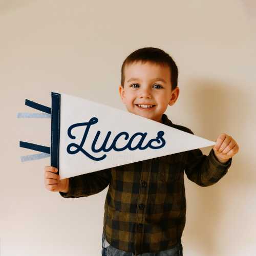 Custom Felt Name Pennant- Name Pendant, Custom Pennant, Baby Pennant Name Flag, Name Pennant for Nursery Room Decor