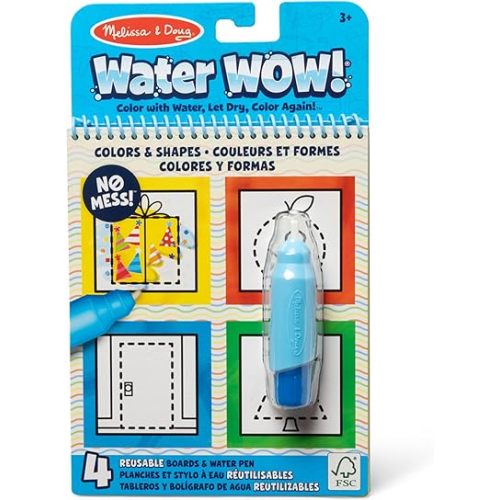 Melissa & Doug On The Go Water Wow! Reusable Water-Reveal Activity Pad - Colors, Shapes