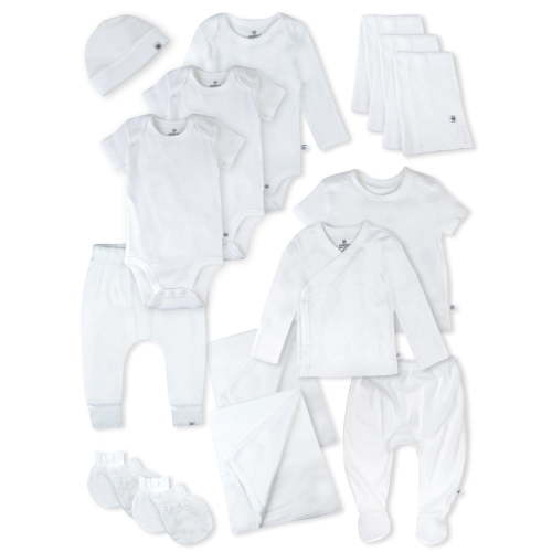 Honest Baby Clothing Baby Boy or Girl Gender Neutral Organic Cotton Welcome Home Gift Set, 15 Piece (Newborn-6 Months)