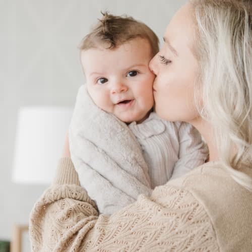 SARANONI Security Blankets for Babies Super Soft Boutique Quality Lush Luxury Baby Blanket (Mini 15" x 20", Feather Gray)