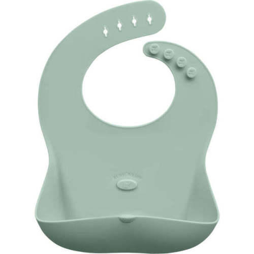 Ruby Wrapp Silicone Bib, Sage Green - Abiie | Maisonette