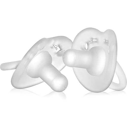 Evenflo Feeding Balance Plus Stage 1 Cylindrical Baby, Newborn and Infant Pacifier - Developed with Pediatric Feeding Specialists - 0 to 6 Months (Pack of 2)