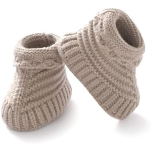 Neiwech Baby Booties Newborn Warm Cozy Shoes Soft Hand Knit First Walkers for Infant Boy Girl