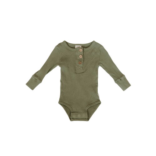 Organic Cotton Rib Magnetic Bodysuit