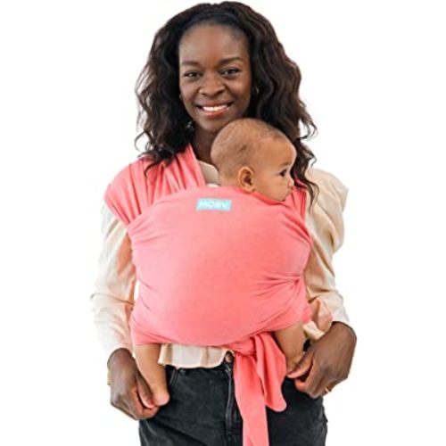 Moby Wrap Baby Carrier | Element | Baby Wrap Carrier for Newborns & Infants | #1 Baby Wrap | Baby Gift | Keeps Baby Safe & Secure | Adjustable for All Body Types | Perfect for Mom & Dad | Watermelon