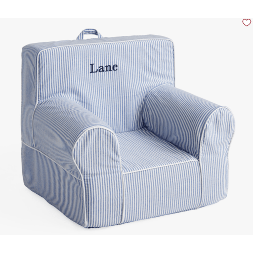 Anywhere Chair®, Twill with White Piping | Pottery Barn Kids