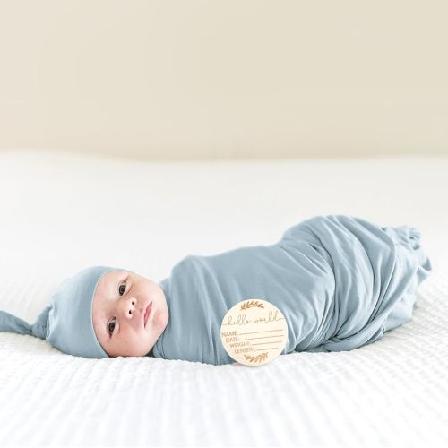Amazon.com: MairMore Baby Swaddle Receiving Blankets with Matching Beanie Set Newborn Nursery Swaddle Wrap for Baby Girls and Boys (Green) : Baby