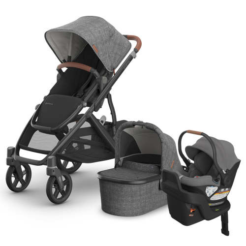 Vista V3 Stroller + Aria Travel System - Greyson / With a Bassinet / Greyson