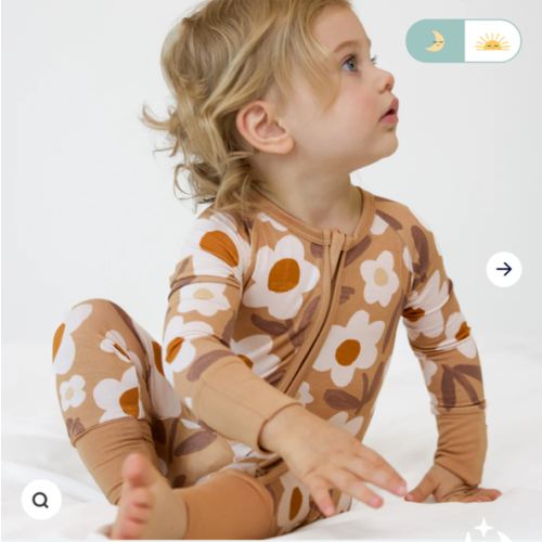 Bamboo Viscose Zip Romper Pajamas | Little Sleepies
