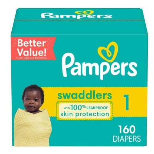 Pampers Swaddlers Diapers Size 1, 160 Count