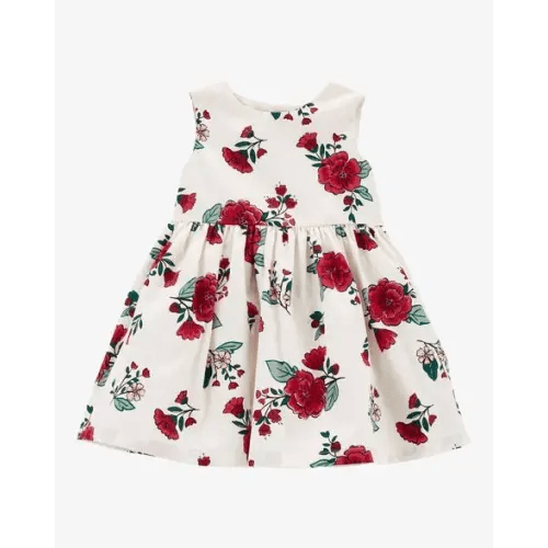 Baby Floral Sateen Holiday Dress - Carter's | Carter's