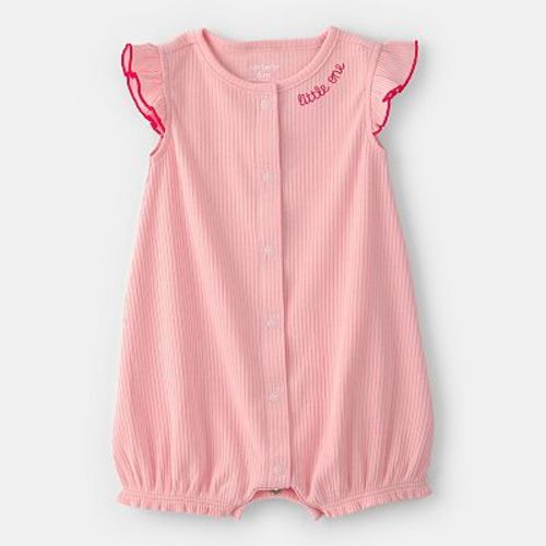 Baby Carter's Ribbed Short Sleeve Bodysuit with Snap Closure