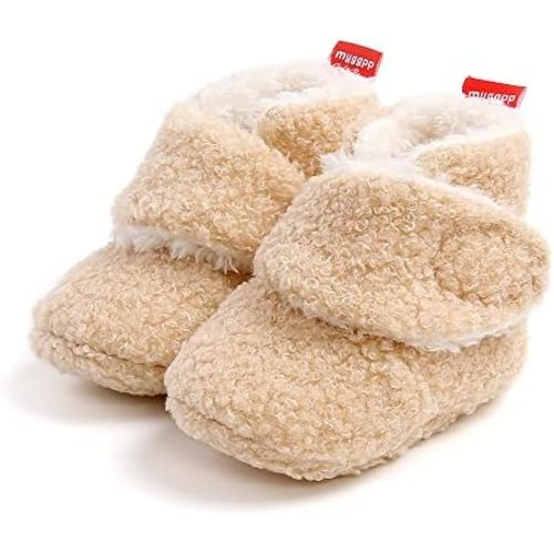 Baby Boys Girls Warm Slippers Infant Winter Soft Sole Booties Newborn First Walking Shoes Socks 0-18M