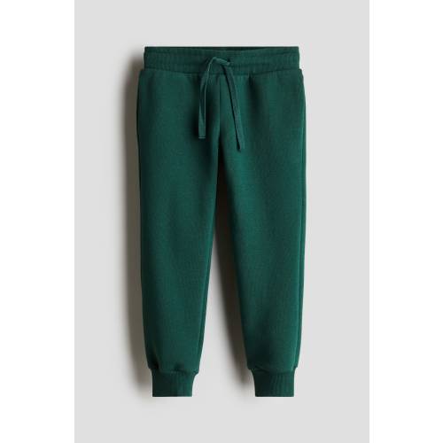 BRUSHED-INSIDE JOGGERS, Dark Green - size 3T (2-3Y)