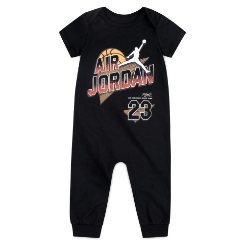 Baby Air Jordan Flight Romper, Black