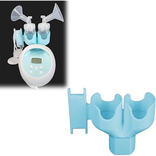 Bottle & Hose Holder for Spectra S1 & S2 – Dual Bottle Organizer with Convenient Hose Wrap Arm – Space-Saving & Easy Installation (New Breast Pump,Blue)