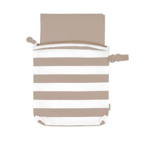 Ubbi On-The-Go Changing Mat + Bag - Taupe