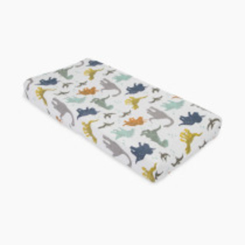 Little Unicorn Cotton Muslin Changing Pad Cover - Dinosaur Friends
