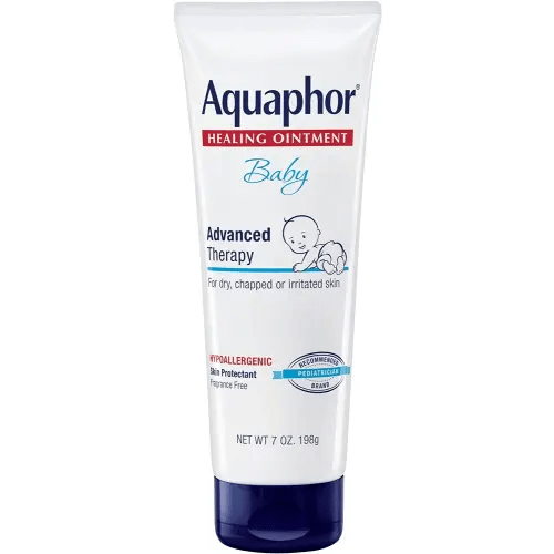 Aquaphor Baby Healing Ointment Advanced Therapy Skin Protectant, Dry Skin and Diaper Rash Ointment, 7 Oz Tube