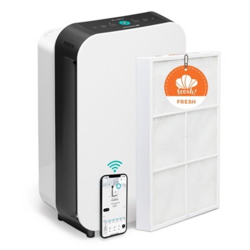 Alen BreatheSmart 35i Air Purifier with Fresh HEPA Filter with Carbon - Ideal for Odor Control and Allergen Reduction in 500-1,000 Sq. Ft. - White