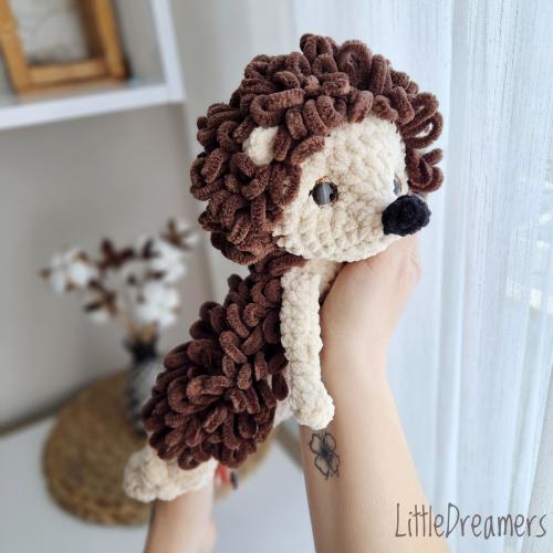 HEDGEHOG LOVEY Plush snuggler Woodland nursery toys Baby shower gift Plush comfort toy Baby snuggler First birthday gift Expecting mom gift