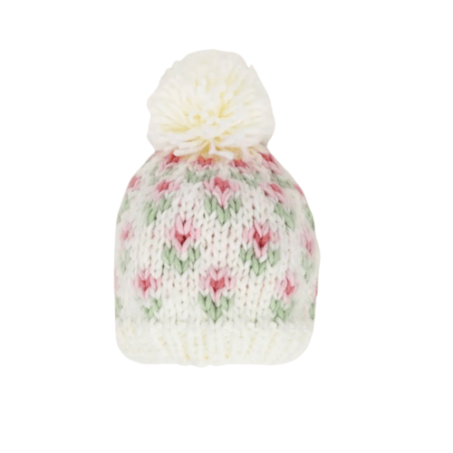 Bitty Blooms Blush Beanie Hat 0-6mo