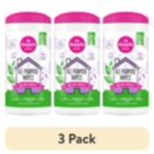 (3 pack) Dapple Baby All-Purpose Cleaning Wipes, Lavender, 75 Wipes