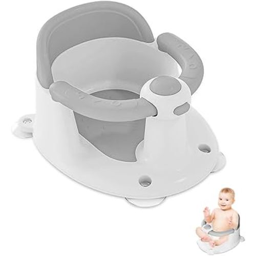 Baby Bath Seat for Babies 6 Months & Up, Bath Seats for Babies Sitting Up, Open Design, Non-Slip, Compact Toddler Bath Seat.