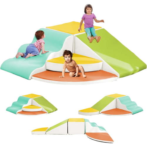 DEYGIA Large 5pcs Foam Climbing Blocks for Toddlers