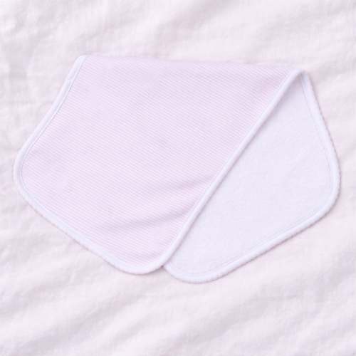 Mini Stripes Burp Cloth - Pink
