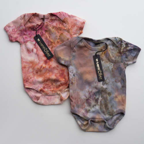 Organic Fair Trade Baby Onesie || Ice Dye – Of Earth & Salt