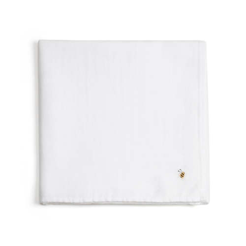 Bamboo Muslin Wrap | Dimples by Jane Anne | Baby Swaddles NZ | White Bee