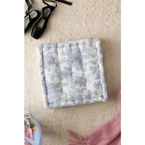 Printed Puffy Tufted Floor Pillow