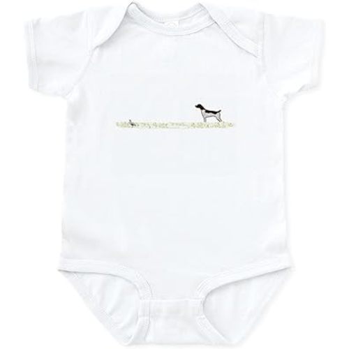 CafePress Liver Tick GSP On Chukar Infant Bodysuit Cute Infant Bodysuit Baby Romper