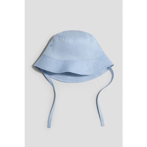 Light blue Linen Bucket Hat for kids | H&M US
