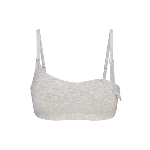 COTTON JERSEY MATERNITY NURSING SCOOP BRALETTE | SKIMS