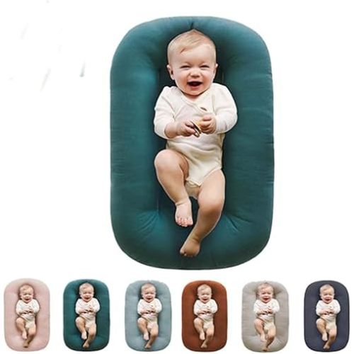 Baby Lounger,Baby Lounge for Newborn,Infant Lounger for 0-12Months (Malachite Green)