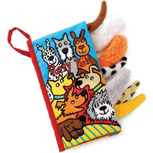 Jellycat Soft Cloth Baby Books, Puppy Tails
