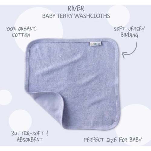 RIVER 10-Pack Washcloths, Sorbet Frost Rainbow - butterblu | Maisonette