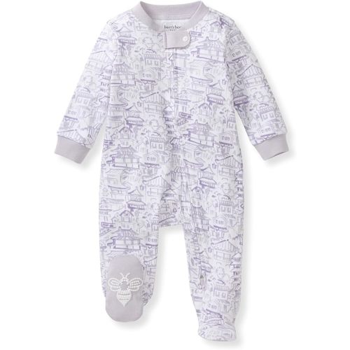 Burt's Bees Baby Girls' Organic Cotton Sleep and Play Footed Pajamas