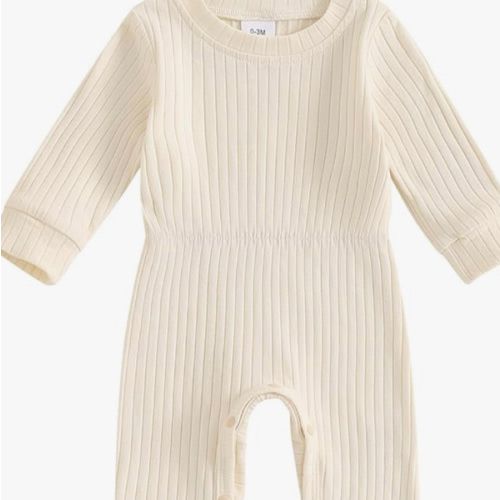 Karwuiio Newborn Baby Coming Home Outfit Long Sleeve One Piece Romper Jumpsuit Infant Fall Clothes Sets