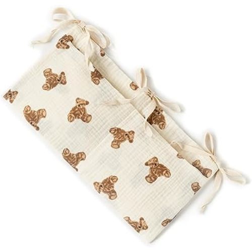 Baby Storage Bag Hangings Organize Bedside With 2 Pocket Lightweight for Diapers Pacifiers & More, Bear