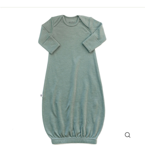 Merino Wool Baby Gown |Natural Merino Wool Baby Sleepwear – Woolino