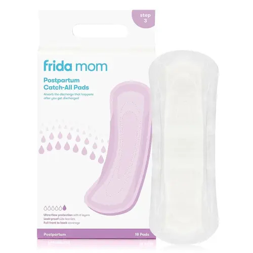 Frida Mom Postpartum Pads, Leak Proof Feminine Care Maxi Pads, 6 Layers of Protection for Maximum Absorbency (18ct)