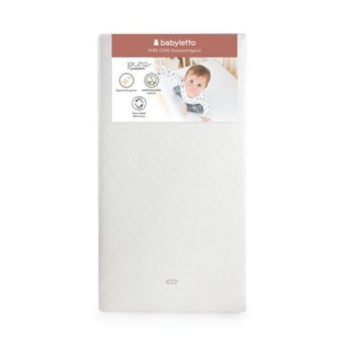 Babyletto Pure Core Non-Toxic Crib Mattress with Hybrid Waterproof Cover, Greenguard Gold Certified