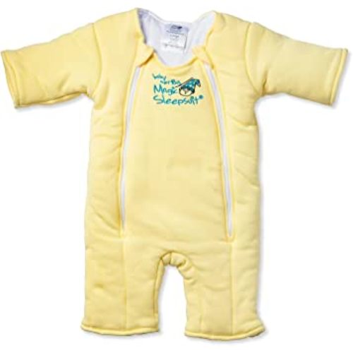 Magic Sleepsuit Baby Merlin's 100% Cotton Baby Transition Swaddle - Baby Sleep Suit - Yellow - 6-9 Months