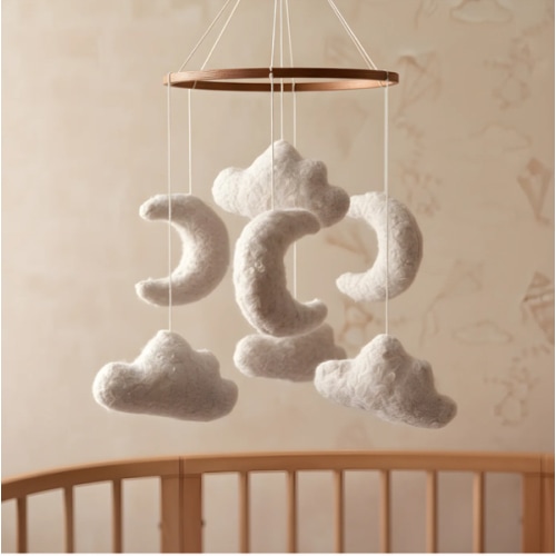 Marshmallow Sky - Baby Mobile